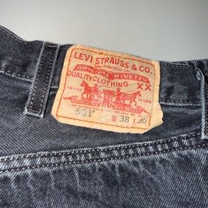 Levi's 501 Dark Black/Gray Men's Straight Jeans